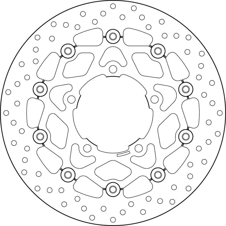 DISCO FRENO BREMBO FLOTANTE 78B40864