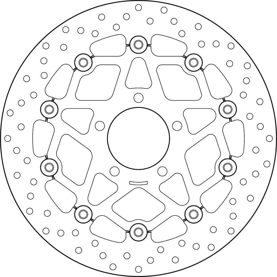 DISCO FRENO BREMBO FLOTANTE 78B40865