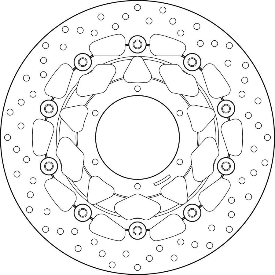 DISCO FRENO BREMBO FLOTANTE 78B40867