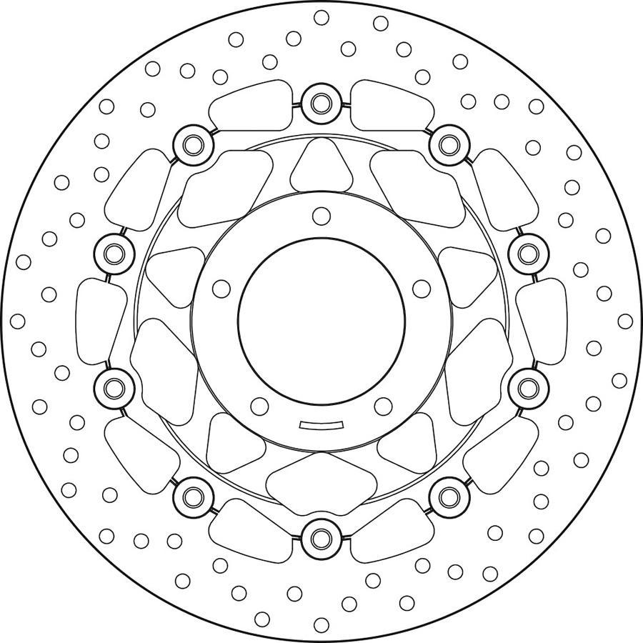 DISCO FRENO BREMBO FLOTANTE 78B40868