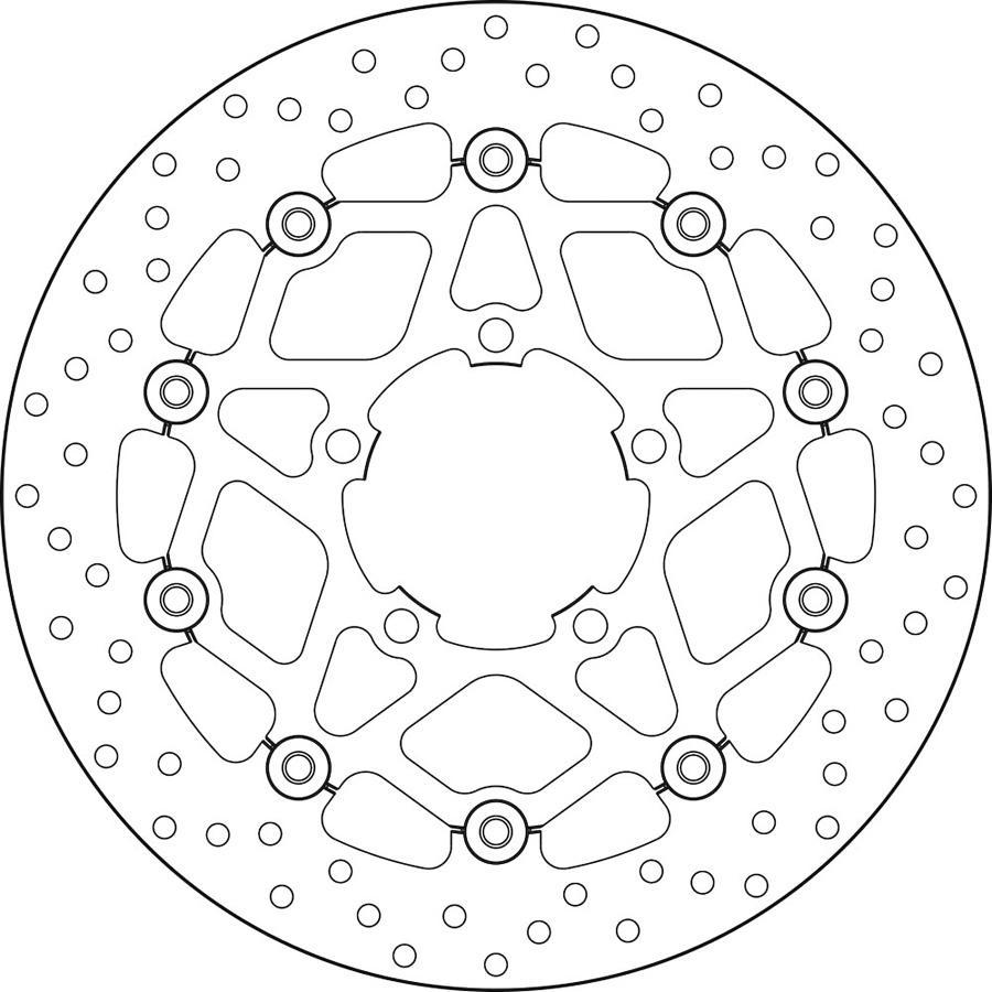DISCO FRENO BREMBO FLOTANTE 78B40869