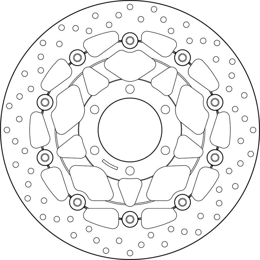 DISCO FRENO BREMBO FLOTANTE 78B40874