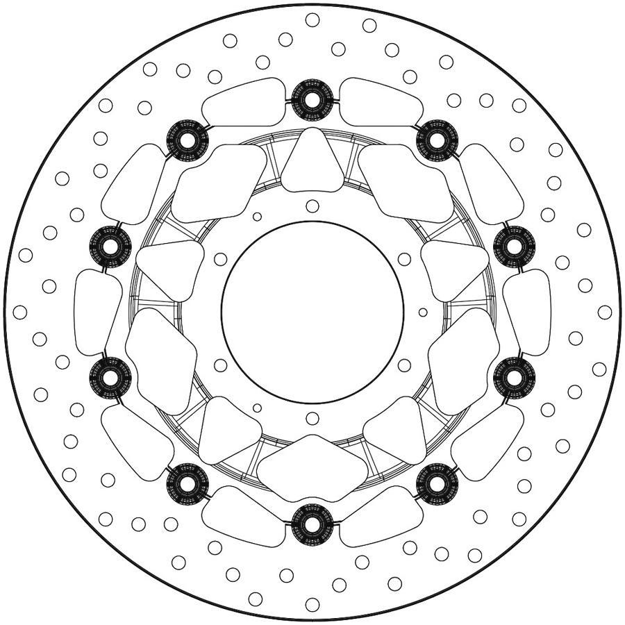 DISCO FRENO BREMBO FLOTANTE 78B40876