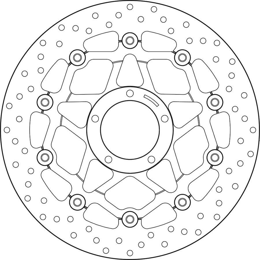 DISCO FRENO BREMBO FLOTANTE 78B40878