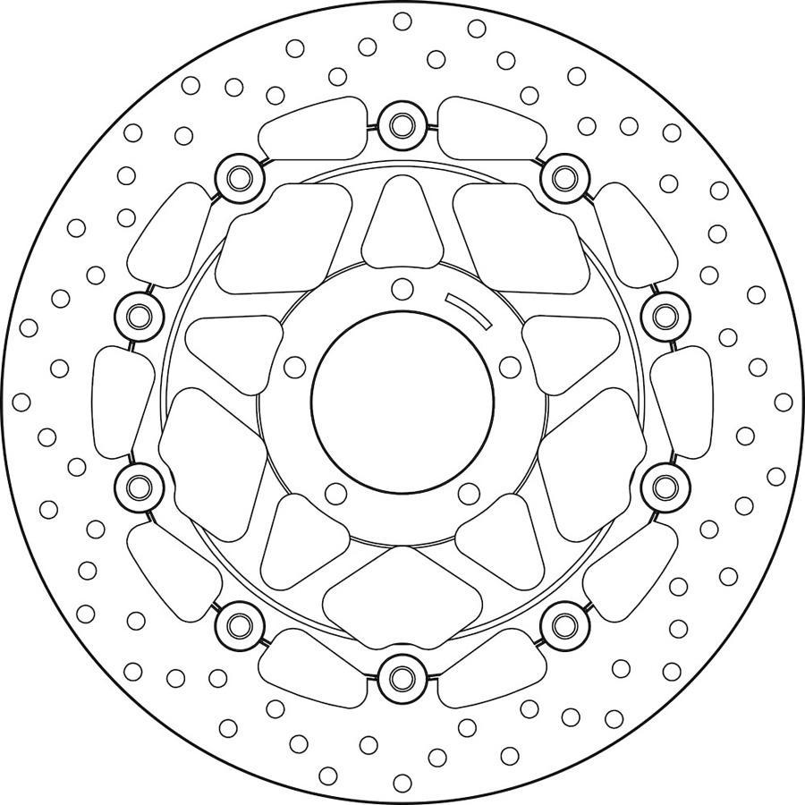 DISCO FRENO BREMBO FLOTANTE 78B40880