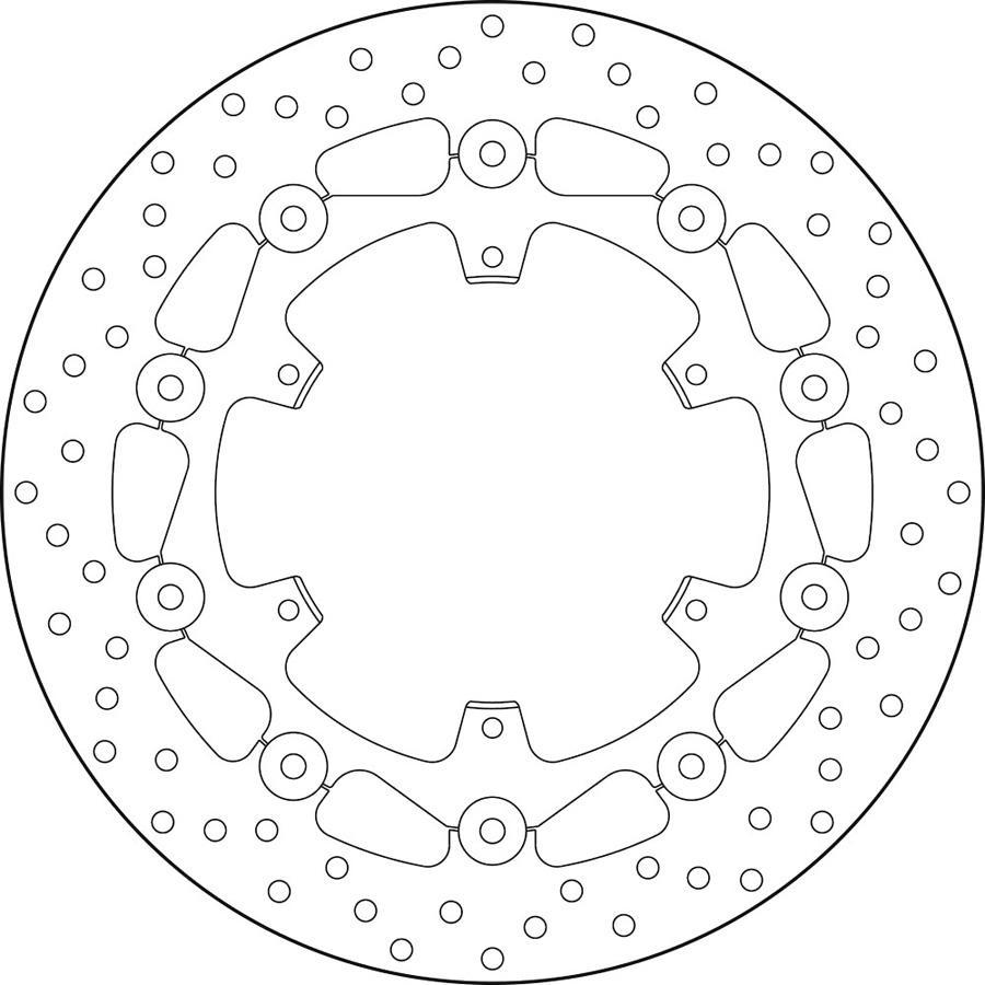 DISCO FRENO BREMBO FLOTANTE 78B40887