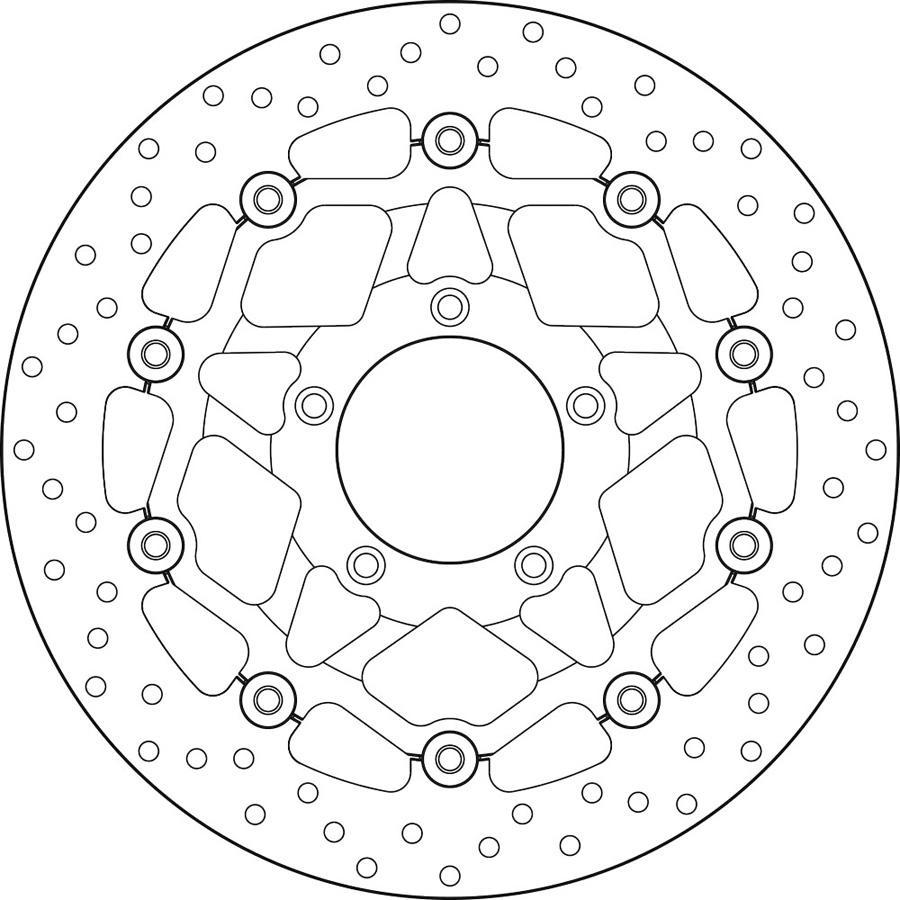 DISCO FRENO BREMBO FLOTANTE 78B40889
