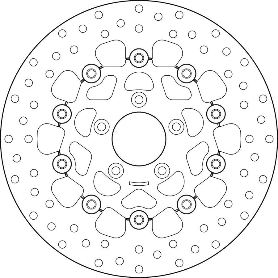 DISCO FRENO BREMBO FLOTANTE 78B40891
