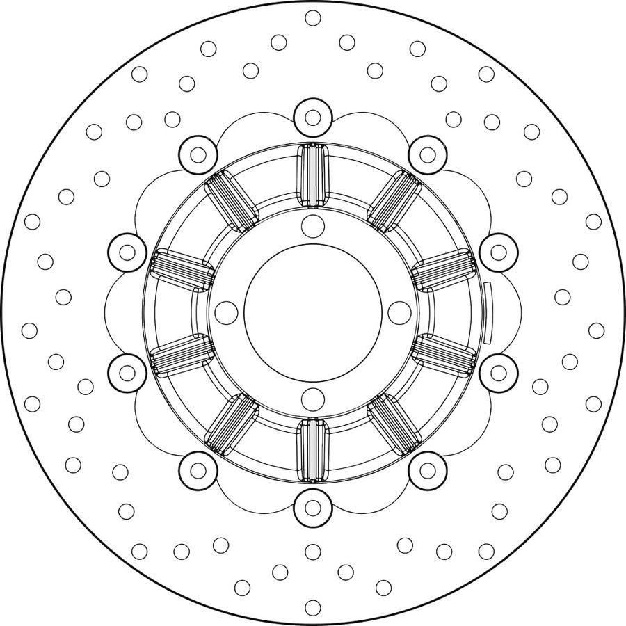 DISCO FRENO BREMBO FLOTANTE 78B40892