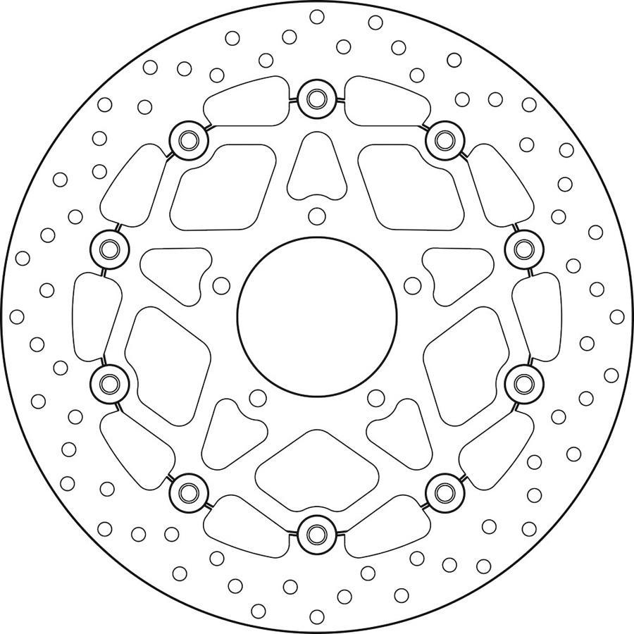 DISCO FRENO BREMBO FLOTANTE 78B40893