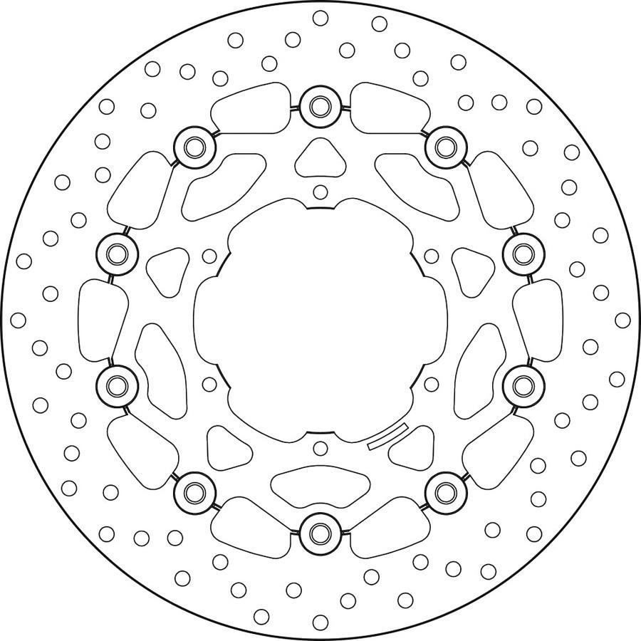 DISCO FRENO BREMBO FLOTANTE 78B40896