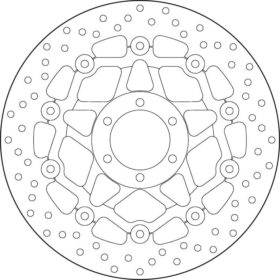DISCO FRENO BREMBO FLOTANTE 78B408A2