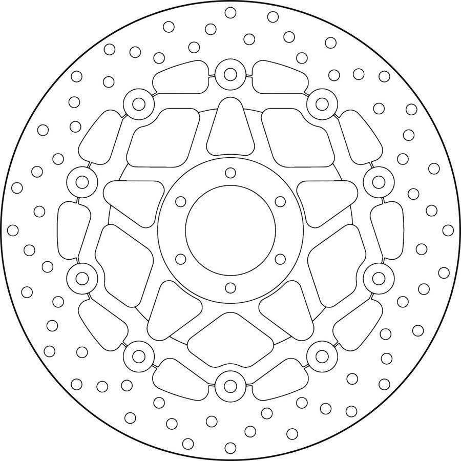 DISCO FRENO BREMBO FLOTANTE 78B408A3