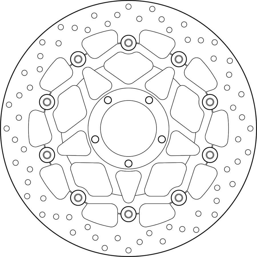 DISCO FRENO BREMBO FLOTANTE 78B408A4