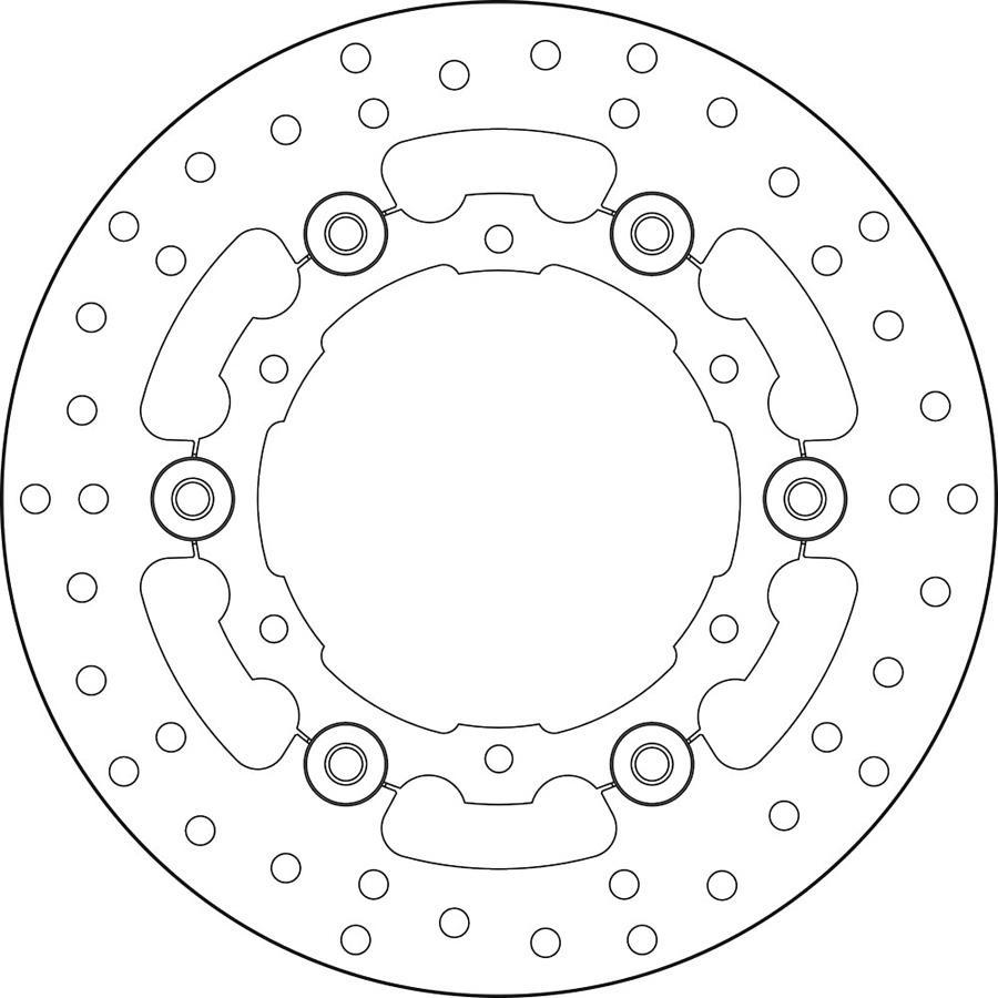 DISCO FRENO BREMBO FLOTANTE 78B408A6