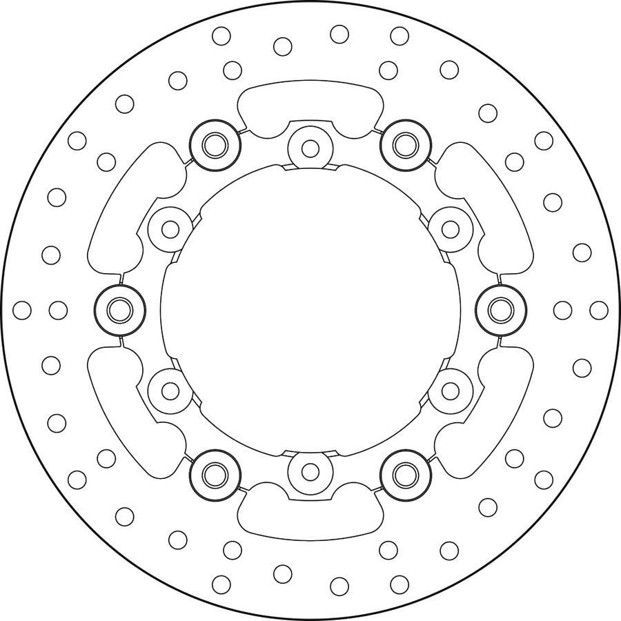 DISCO FRENO BREMBO FLOTANTE 78B408A9