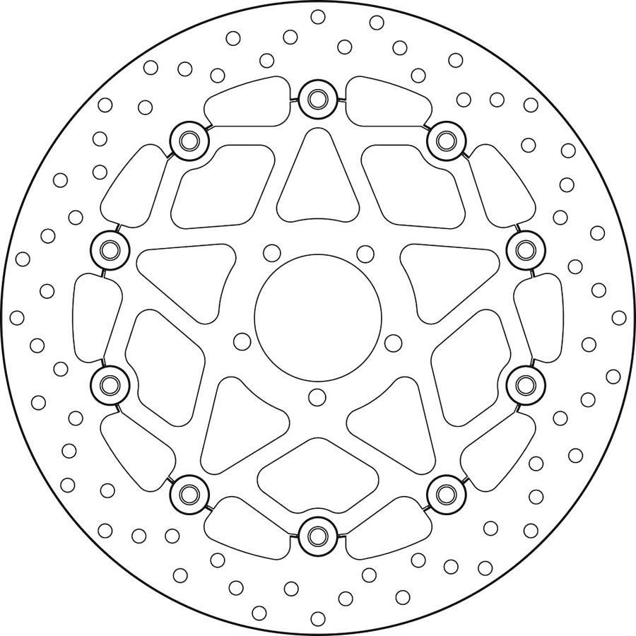 DISCO FRENO BREMBO FLOTANTE 78B408B1