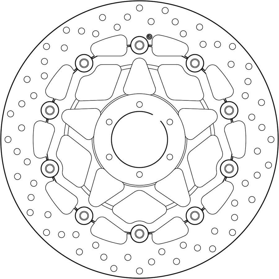 DISCO FRENO BREMBO FLOTANTE 78B410B4