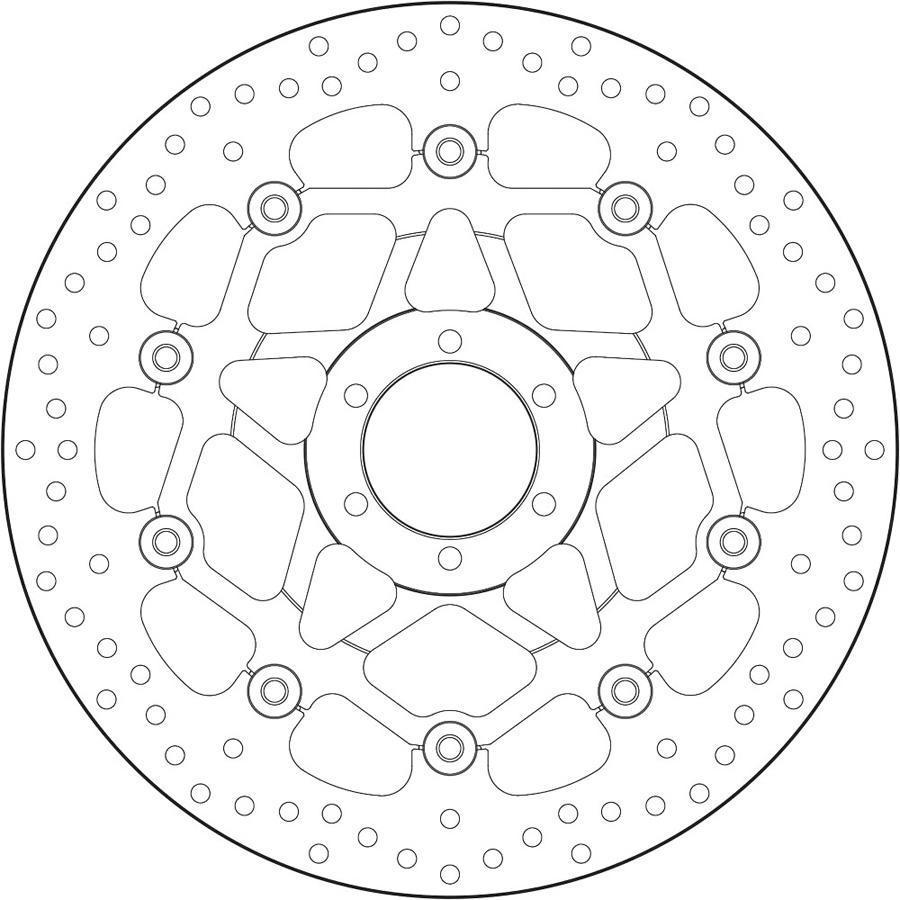 DISCO FRENO BREMBO FLOTANTE 78B408B8