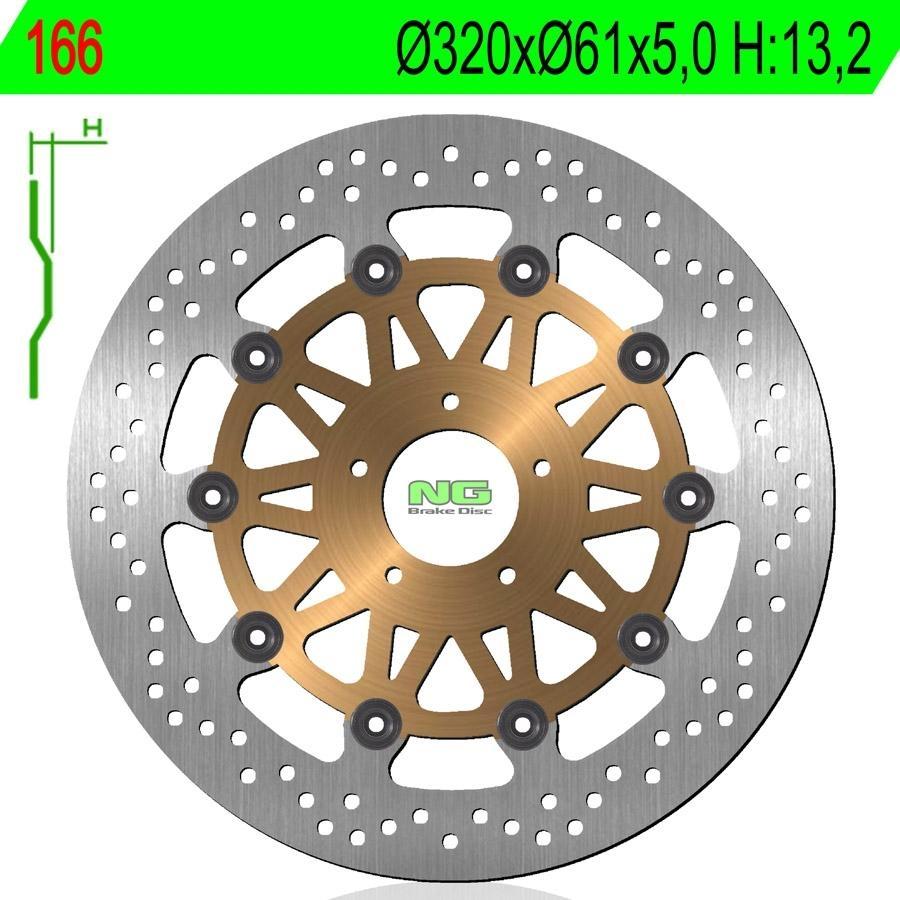 DISCO FRENO NG 166