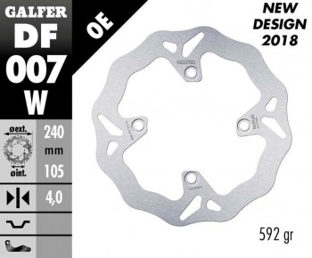 DISCO FRENO GALFER 007W