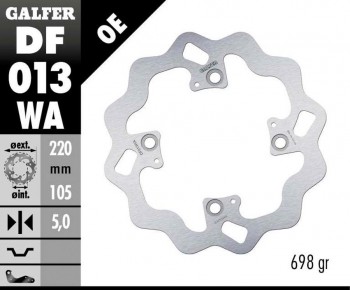 DISCO FRENO GALFER 013WA