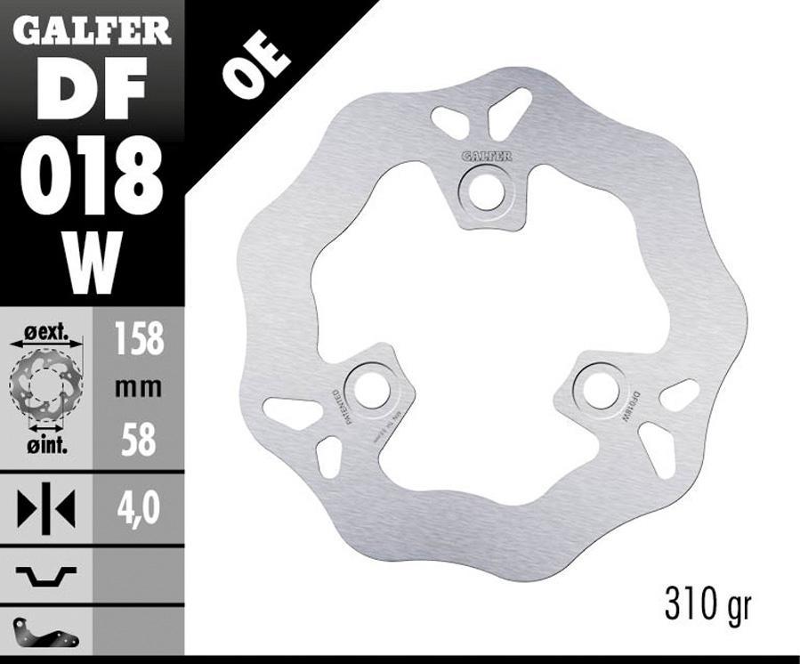 DISCO FRENO GALFER 018W