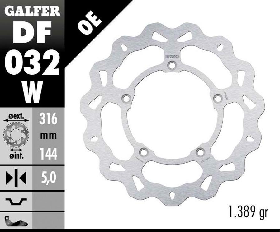 DISCO FRENO GALFER 032W