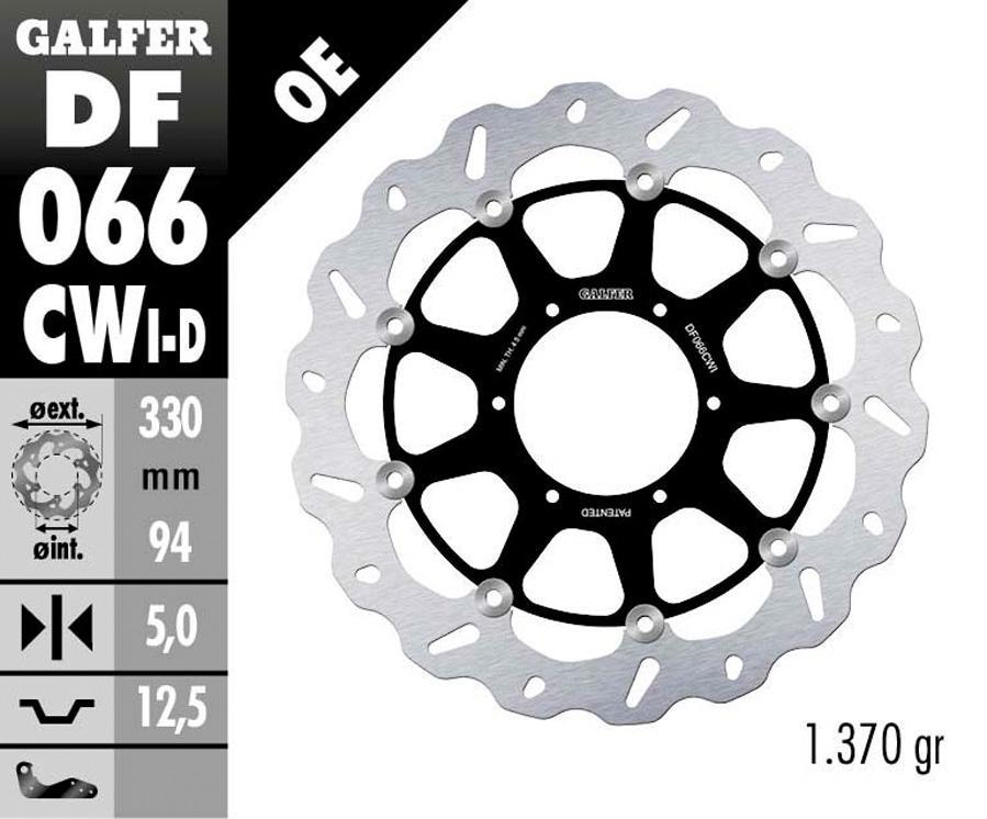 DISCO FRENO GALFER 066CWI