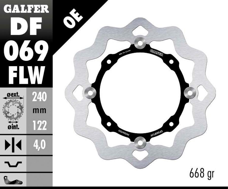 DISCO FRENO GALFER 069FLW