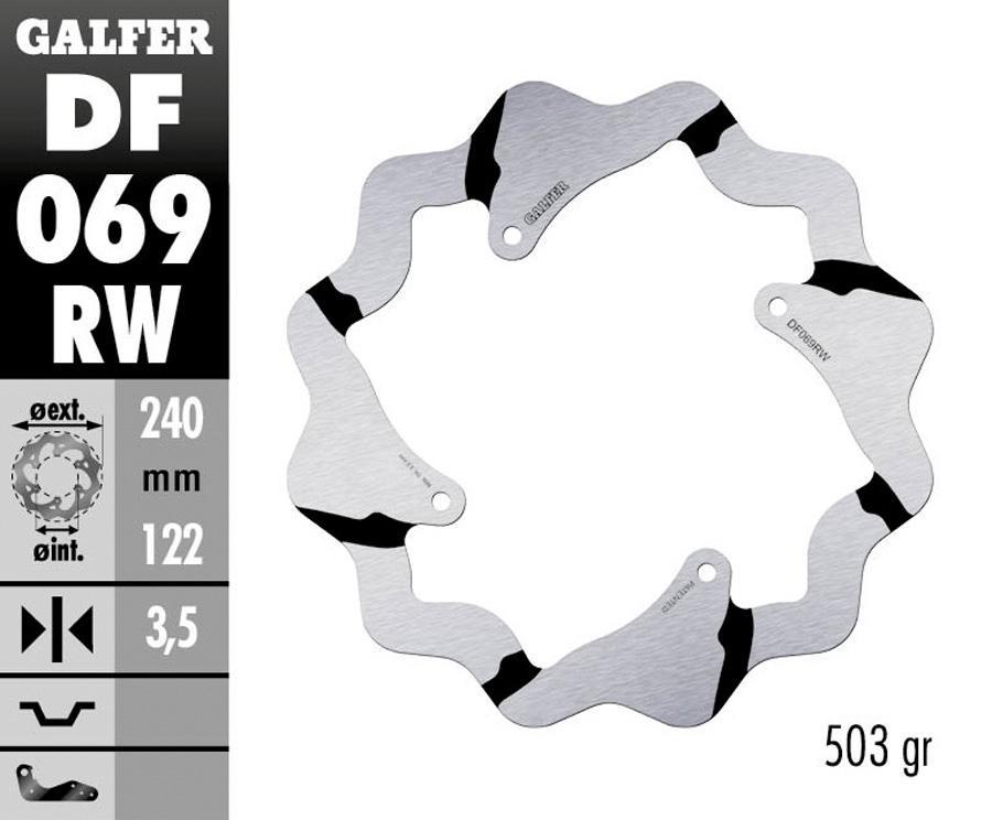DISCO FRENO GALFER 069RW