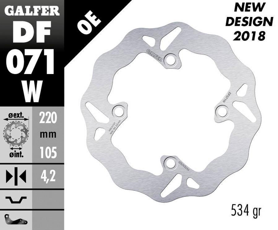 DISCO FRENO GALFER 071W