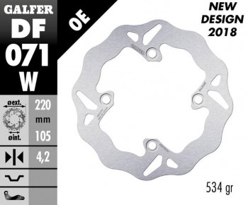 DISCO FRENO GALFER 071W