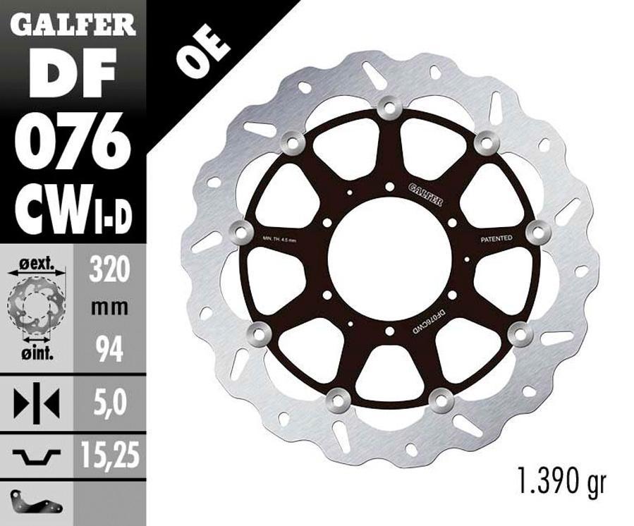 DISCO FRENO GALFER 076CWD