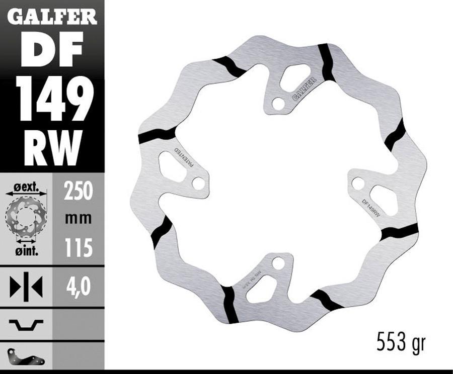 DISCO FRENO GALFER 149RW
