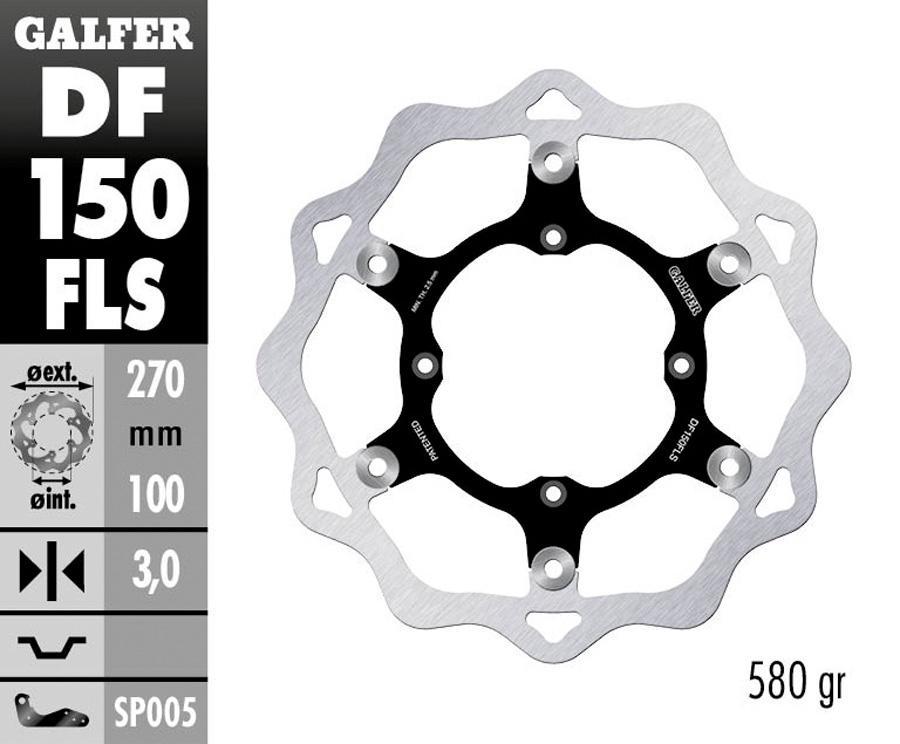 DISCO FRENO GALFER 150FLS