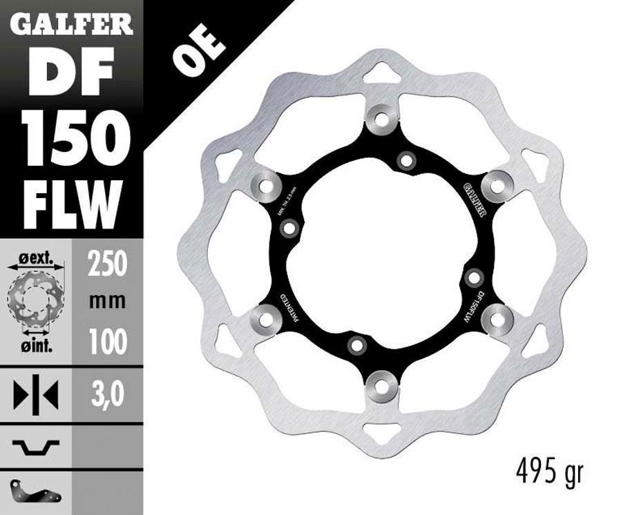 DISCO FRENO GALFER 150FLW