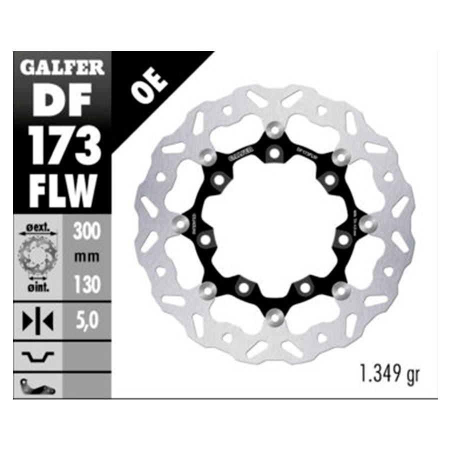 DISCO FRENO GALFER WAVE FLOTANTE (NUCLEO ACERO) 300x5mm