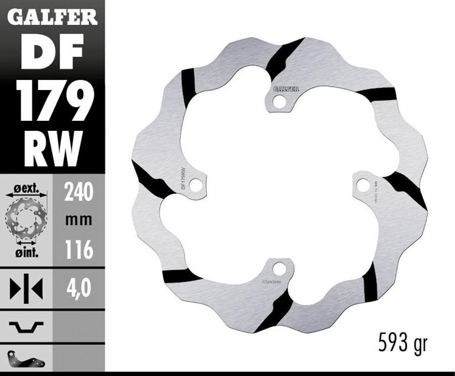 DISCO FRENO GALFER 179RW