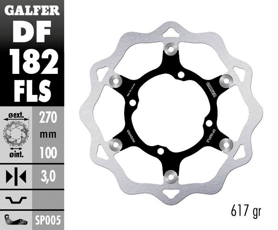 DISCO FRENO GALFER 182FLS