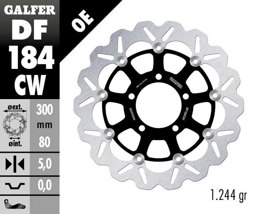 DISCO FRENO GALFER 184CW