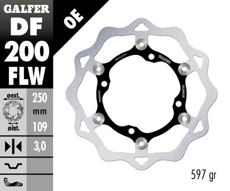 DISCO FRENO GALFER 200FLW
