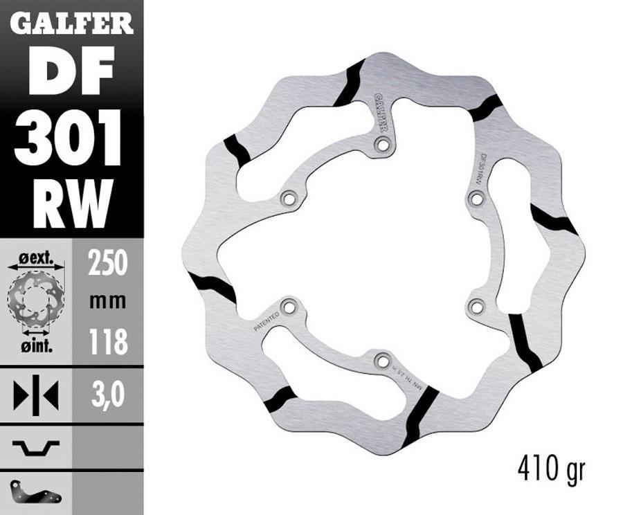 DISCO FRENO GALFER 301RW
