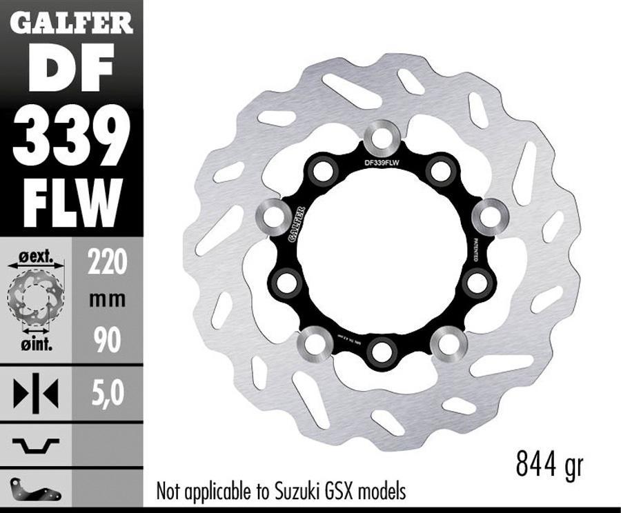 DISCO FRENO GALFER 339FLW