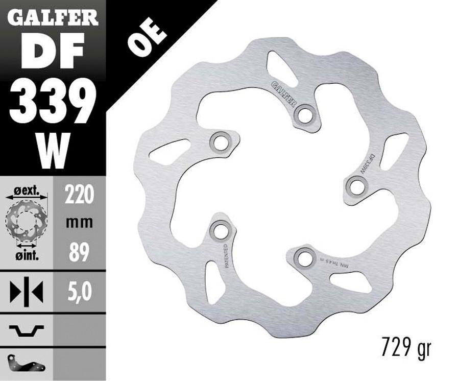 DISCO FRENO GALFER 339W