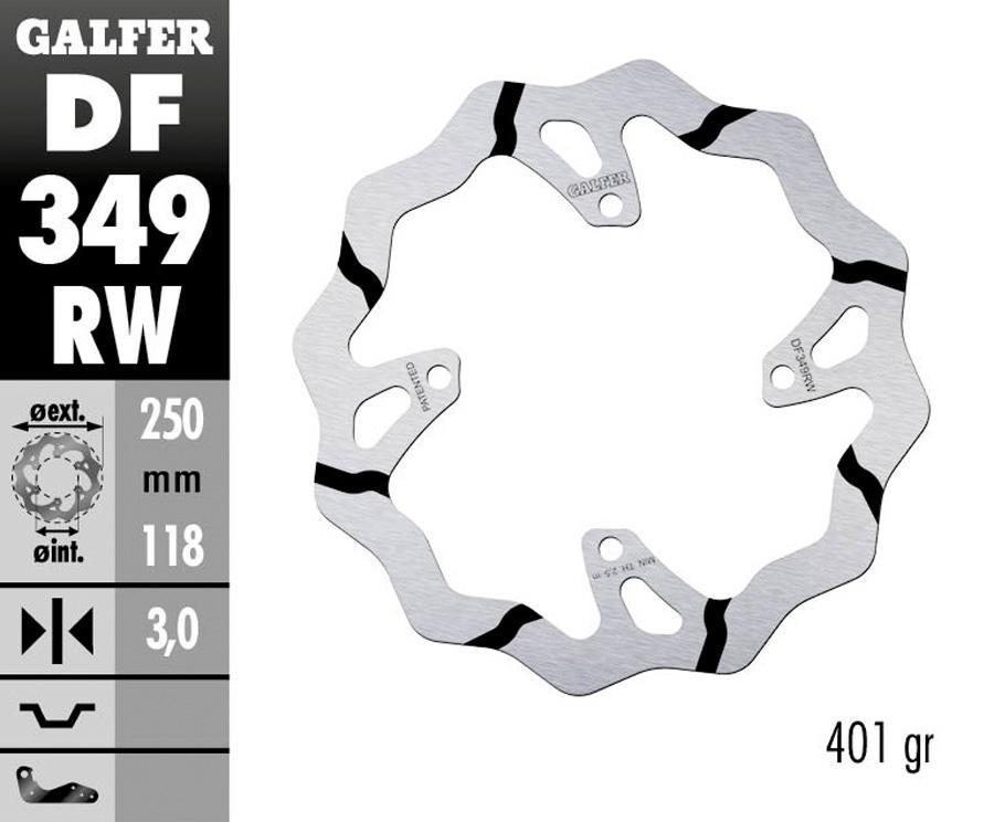 DISCO FRENO GALFER 349RW