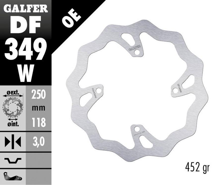 DISCO FRENO GALFER 349W