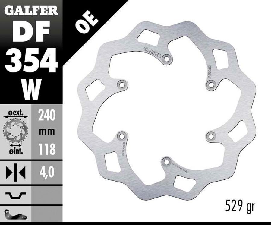 DISCO FRENO GALFER 354W