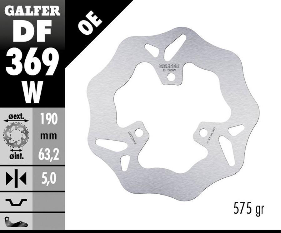 DISCO FRENO GALFER 369W