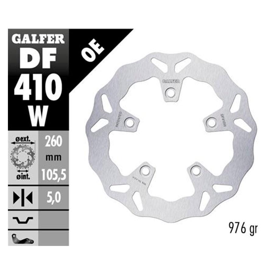 DISCO FRENO GALFER WAVE FIJO 260x5mm